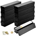 8Pcs Coin Storage Box for Collectors Fit 2×2 Inch Holders, Black