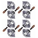 8pcs Corner Clamp - Right Angle 90 Degree Wood Clamps For Woodworking, With Adjustable Swing Jaw Aluminum Alloy Frame, For Welding, DIY Woodworking