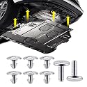 8PCS Engine Splash Shield Bolt Kit – Lower Skid Plate Screws for Under Engine Cover Replacement – Replaces 90105-TBA-A00, 90674-TY2-A01