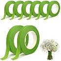 8Pcs Floral Tape Green Florist Tape for Easter Craft Bouquet Stem Wrapping