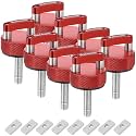 8PCS Hard Top Quick Removal Fastener Thumb Screws with Nut Plates