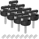 8PCS Hard Top Quick Removal Fastener Thumb Screws with Nut Plates