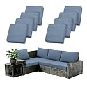 8Pcs Outdoor Cushion Covers Stretch Outdoor Furniture Slipcovers