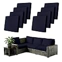 8Pcs Outdoor Cushion Covers Stretch Patio Cushion Cover Sofa Cushion Cover