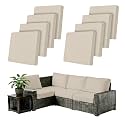 8Pcs Outdoor Cushion Covers Stretch Patio Cushion Covers Sofa Cushion Cover
