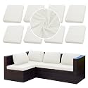 8PCS Patio Cushion Covers.Patio Furniture Couch SeatSlipcovers