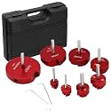 8Pcs PVC Pipe Reamer, Plastic PVC Pipe Fitting Reamer Plumbing Tools Kit Fit into Standard 1/2" Drills PVC Pipe Reamer Tool Contains PPR75, PPR100, PPR125, PPR150, PPR200, PPR250, PPR300 and PPR400