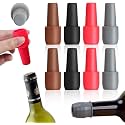 8PCS Wine Stoppers for Wine Bottles Silicone Wine Bottle Caps,2025 New Wine Stopper,Reusable and Unbreakable Sealer Covers for Keeping Wine Champagne Fresh Home Use. (8)