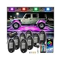 8Pods RGB LED Rock Lights Kit Multicolor Changing Underglow Accent