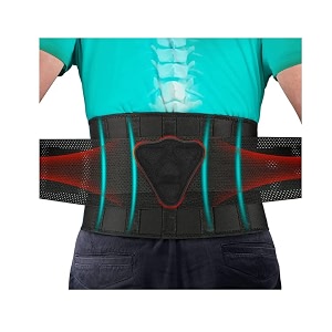 lumbar support belt back support belt back pain belt for men women belt for back pain belt with soft cushioning and semi flexible splints medium