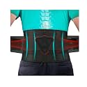 Lumbar Support Belt, Back Support Belt, Back Pain Belt For Men Women, Belt For Back Pain, Belt With Soft Cushioning And Semi Flexible Splints (Large)