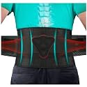 Premium Lumber Sacro Belt | Lumbar Support Waist belt for Back Pain Relief-Compression Belt with dual Adjustable Straps for Men and Women (XLarge-XXL (44-46 Inches), Black)