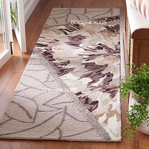 8x10 Ft Large Wool Rug - Handcrafted