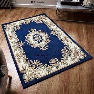 8x10 Ft Large Wool Rug - Handcrafted