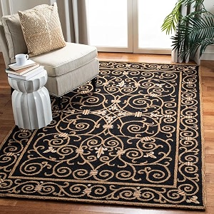 8x10 Ft Large Wool Rug - Handcrafted