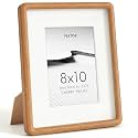 8x10 Picture Frame, Natural Solid Cherry Wood Photo Frame, Rounded Corner