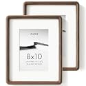 8x10 Picture Frame, Solid Walnut Wood Photo Frame, Rounded Corner, 2 Pack