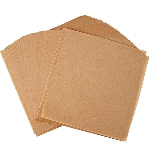 8x8 pre-cut parchment paper sheets 100 pcs  non-stick food-grade baking paper for square cake pans  heat amp grease resistant square