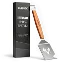 9-in-1 Grill Spatula – Multifunctional 1.5mm Thick Stainless Steel BBQ Tool with Bottle Opener, Cheese Slicer & Scraper – Outdoor Barbecue Grilling Gift for Men, Dad, Father's Day & Christmas