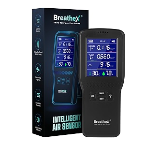 gas basedno pms 9-in-1 smart air quality monitor  real-time detection of air pollution 13 gases co hcho tvoc temp amp humidity aq alarm  usb charging toxic air alert
