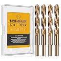 9/16"(4pcs) Cobalt Drill Bit Set M35 HSS Jobber Length