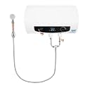 9.2 Gallon Electric Water Heater with 1500W Fast Heating, 77-167°F Adjustable, Digital Display Horizontal Wall Mounted Instant Heating Shower, Shower Kit for Home/Salon/Caravan