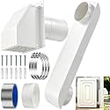 9.5‑14.5" Adjustable Periscope Dryer Vent, Outdoor Dryer Vent Cover Kit