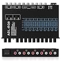 9-Band Car Audio Equalizer with Adjustable Frequency | Graphic EQ with Front, Rear & Sub Outputs | 8V RMS Line Driver | Compatible with Car & Boat - CD/AUX Input & White Light Illumination (EQ9)