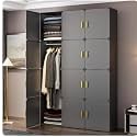 10 Door Plastic Wardrobe for Kids - Cupboard for Clothes Storage Rack, Almirah for Clothes, Baby Collapsible Wardrobe, Multi-Purpose Kids Storage Organizer for Books,Toy,Living Room