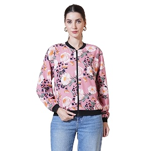 9 Impression Womens Printed Bomber Jackets