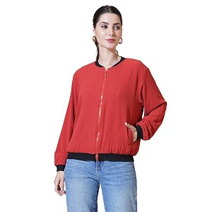 9 Impression Womens Printed Bomber Jackets