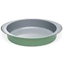 9 Inch Nonstick Ceramic Round Cake Pan with Handle, Fern