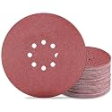 9 inch Sanding Discs 100 Grit 8 Holes Hook and Loop Sandpaper for Drywall Sander 60Pack
