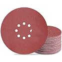 9 inch Sanding Discs 180 Grit 8 Holes Hook and Loop Sandpaper for Drywall Sander 60Pack
