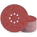 9 inch Sanding Discs 40 Grit 8 Holes Hook and Loop Sandpaper for Drywall Sander 60Pack