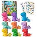 9 Pack Dinosaur Bath Bombs with Surprise Toys Inside for Kids
