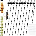 9 Pack Hanging Display Strips 32 Inch, Upgraded Tool-Free Twist-Lock Design