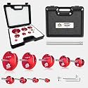 9 Pcs PVC Pipe Reamer Kit,with 11.5" Extension,Plastic Pipe Fitting Reamer