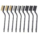 9-Piece Deep Cleaning Brush Wire Brush Set for Removing Weld Slag Rust Grill Cleaning Paint Scrubbing etc