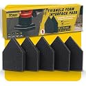 90×65mm Foam Interface Pads Compatible with Milwaukee M12 Detail Sander, 5-Pack