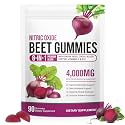 90 Chews Beet Root Gummies, Sugar Free | 8 in 1 Beet Root Extract with CoQ10, Grapeseed Extract 90 Chews for Antioxidant, Promoting Nitric Oxide, Energy Level Suport, with Vitamin B12, C