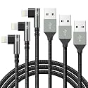 90 Degree iPhone Charger 6FT [Apple MFi Certified] 3Pack Lightning Cable
