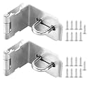 90 Degree Padlock Hasp Stainless Steel Security Door Latches Door Clasp Hasp Lock Right Angle Padlock Latch Extra Thick Door Gate Bolt Lock