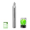 90 Degree V Groove 3-Flute Router Bit 1/4'' Shank Chamfer End Mill