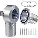 Magnetic Dryer Vent Connector Kit, Low Profile 90 Degree for Tight Spaces, Quick Connect Magnet Dryer Vent Hose Kit
