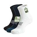 90% Merino Wool Socks for Men Athletic Ankle Socks for Women with Arch Support Breathable Soft Wool Ankle Socks,3 Pairs