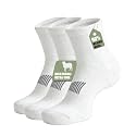 90% Merino Wool Socks for Men Athletic Ankle Socks for Women with Arch Support Breathable Soft Wool Ankle Socks,3 Pairs