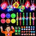 90 Pcs Halloween Glow in the Dark Party Favors Bulk, Goodie Bag Stuffers