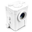 900W Macerator Pump Toilet Pump for One Piece Toilet Utility Sink Pump Upflush to 32.8FT 2500GPH Macerating Toilet System with 3 Water Inlets 2 Outlets for Toilet Sink Shower Kitchen Basement