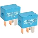 90987-02027 156700-2870 Relay(Set of 2), 4 Pins AC Relay for Automotive